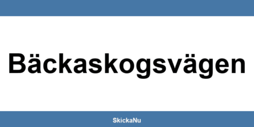 Telefonnummer till PostNord ombud i Bäckaskogsvägen